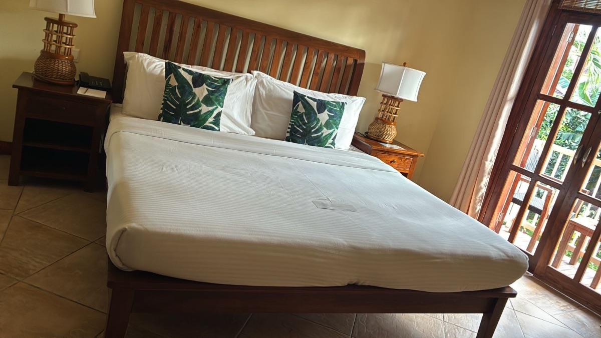 Giving a double bed for free